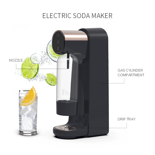 Neues Design Electric Soda Maker Home Touchscreen-Steuerung Sprudelwasserbereiter